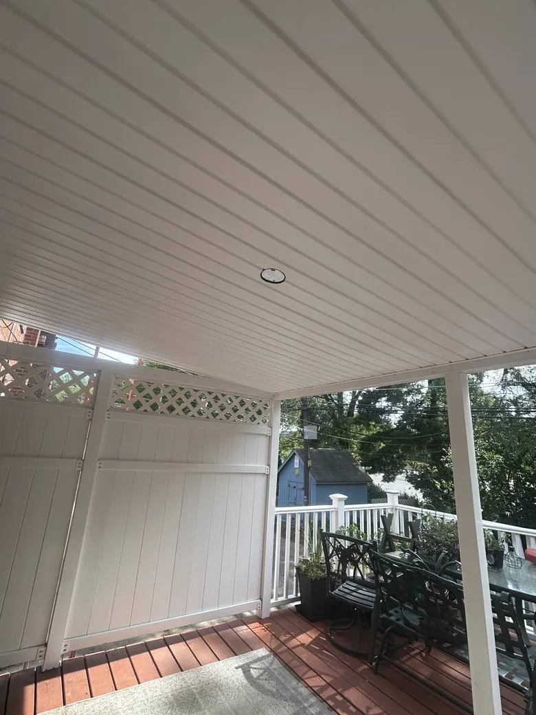 Porch Ceiling · Allentown, PA — completed by LV Roofing